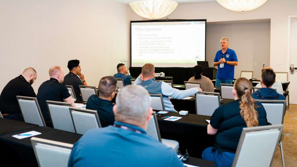Ross Ambrose leading a professional training session