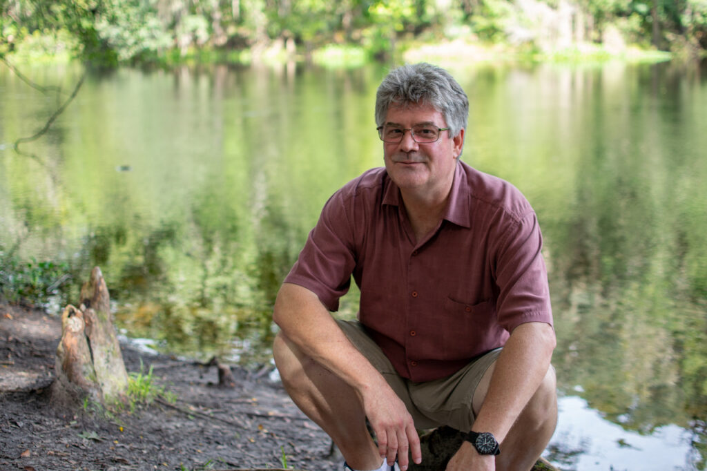 Ross Ambrose at a spring run outside High Springs, Florida