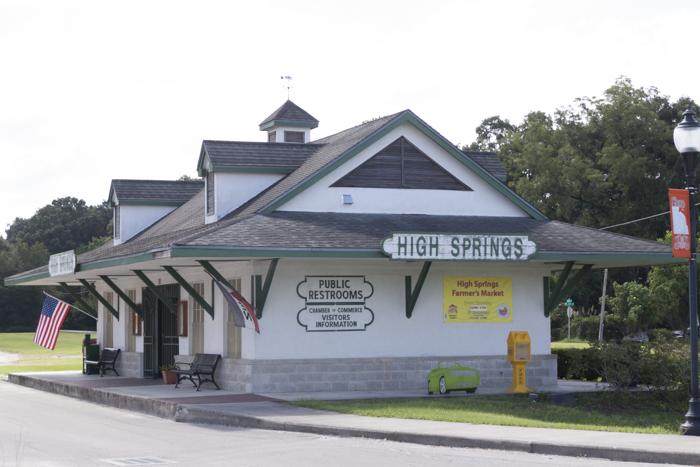 The historic High Springs visitor center and chamber of commerce building